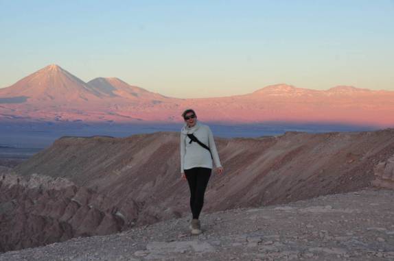A paisagem desértica do Vale da Morte, no Deserto do Atacama - norte do Chile
